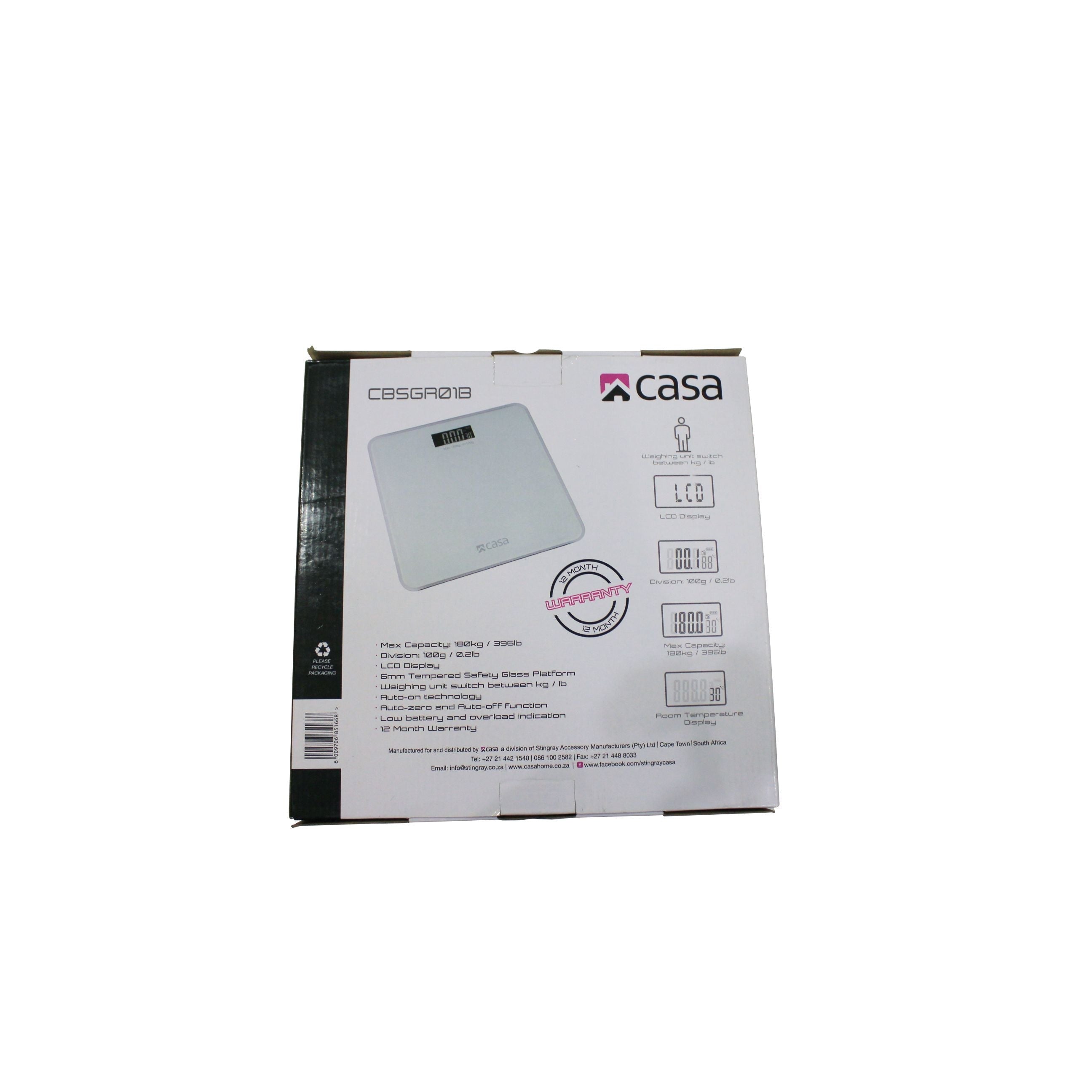 Electronic Bathroom Glass Scale Solid Rounded Corners