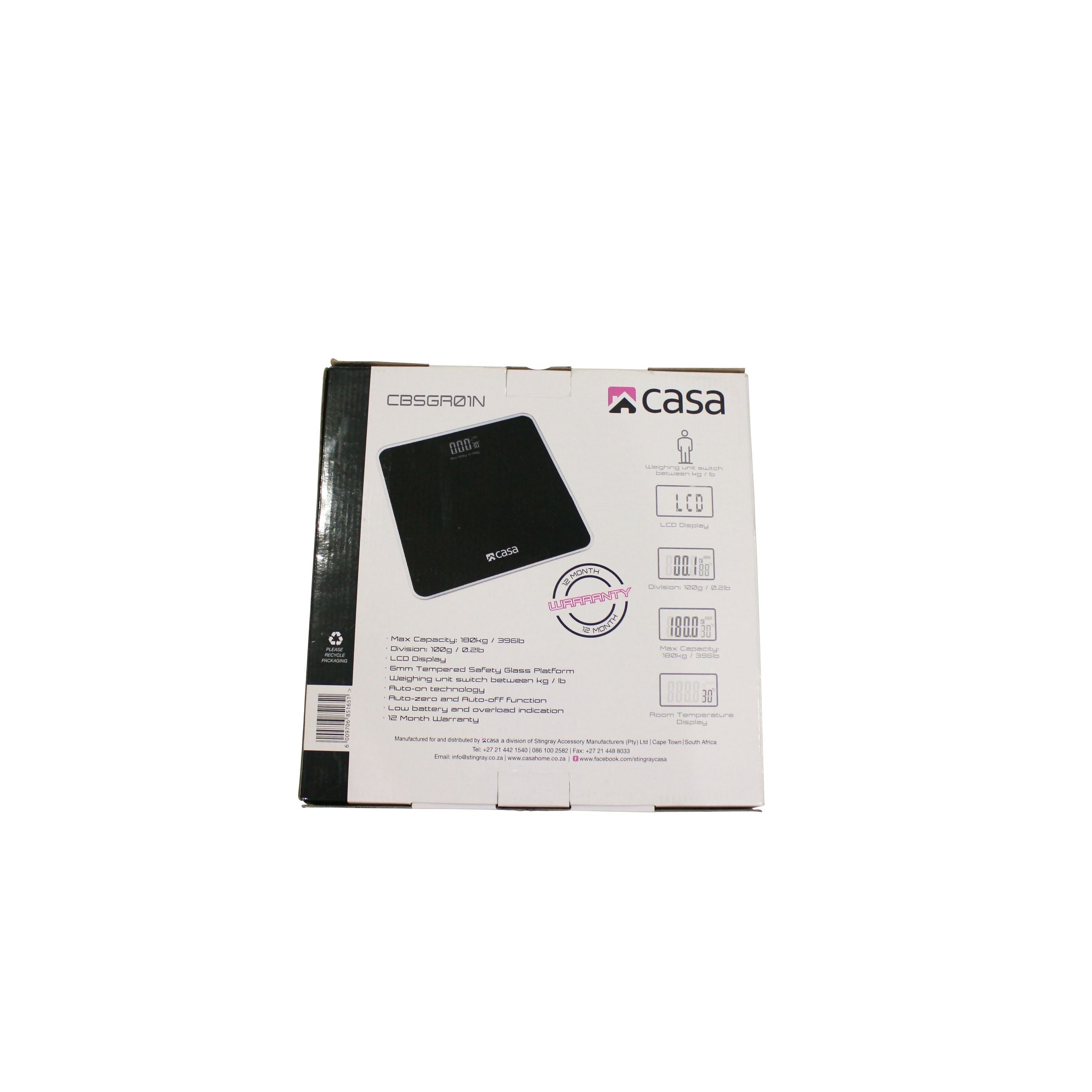 Electronic Bathroom Glass Scale Solid Rounded Corners