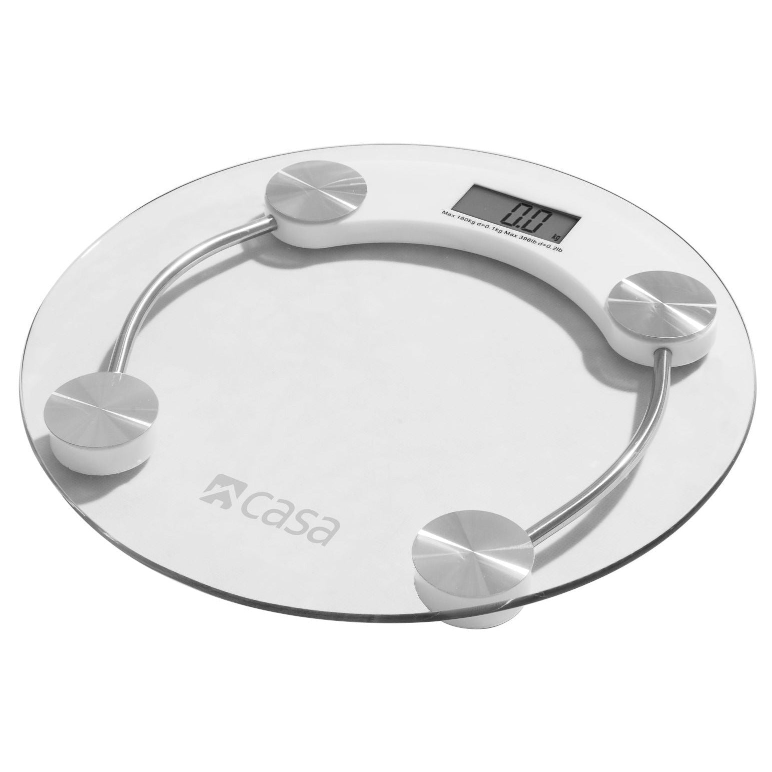 Electronic Bathroom Glass Scale Round