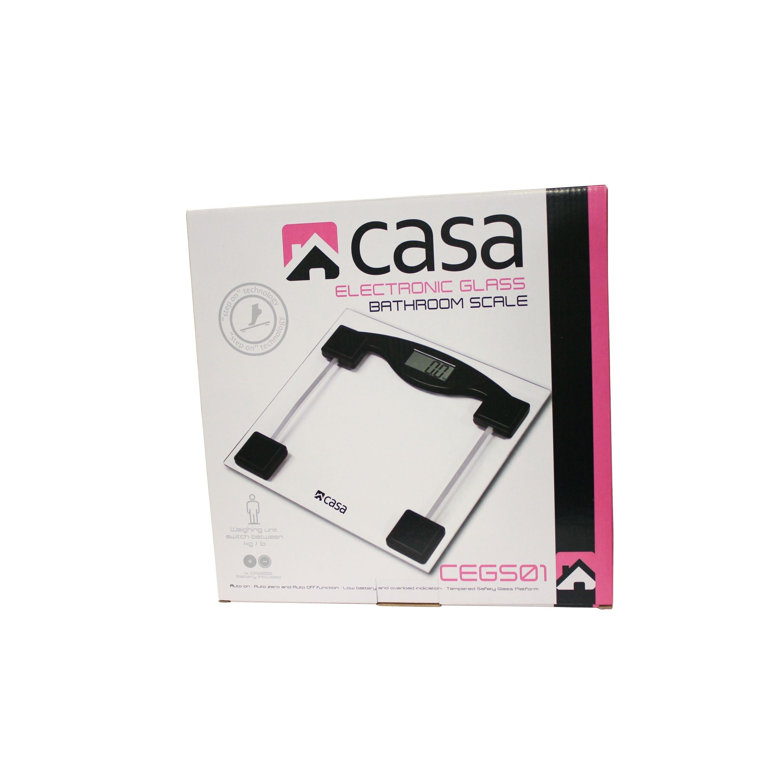 Electronic Bathroom Glass Scale Ultra Flat