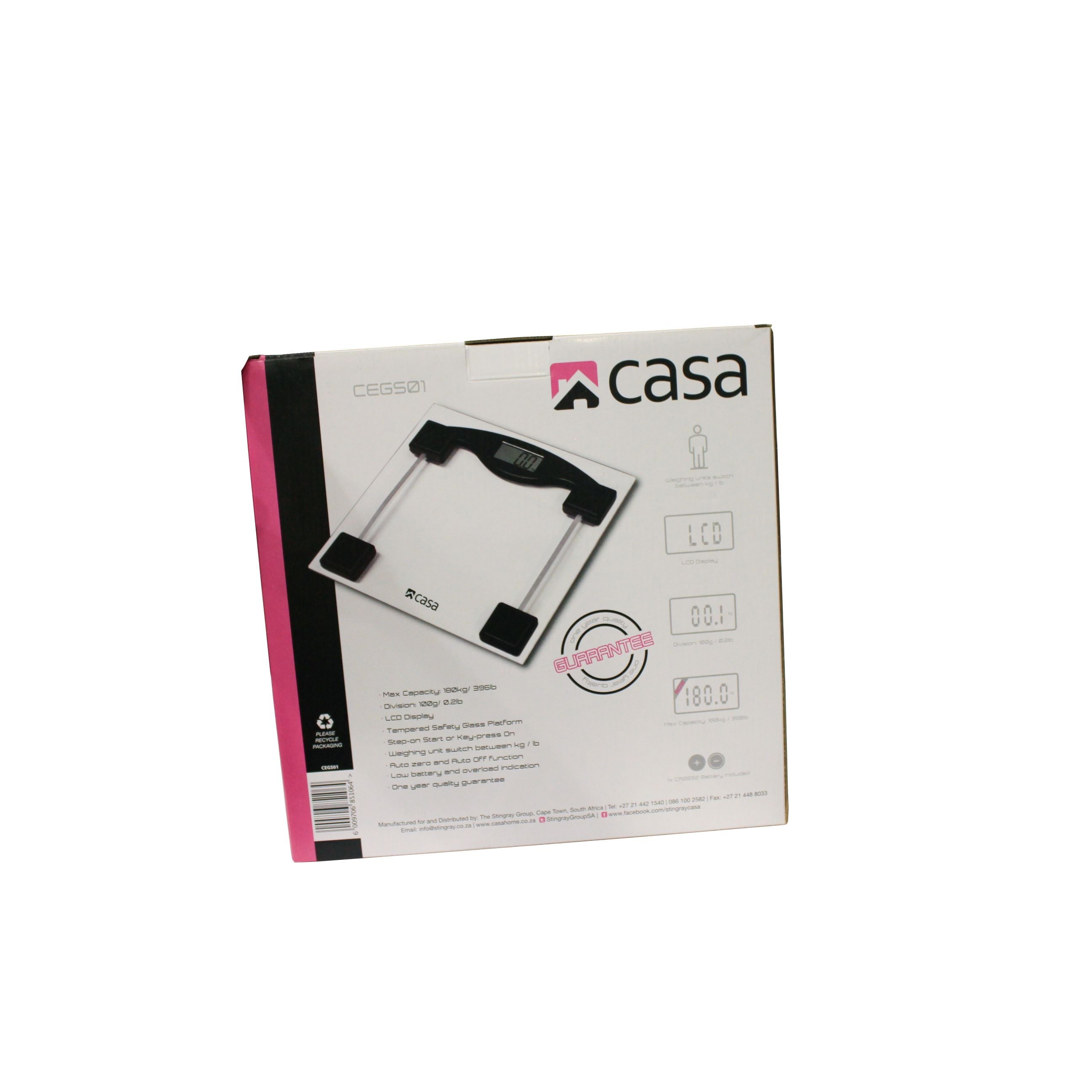 Electronic Bathroom Glass Scale Ultra Flat