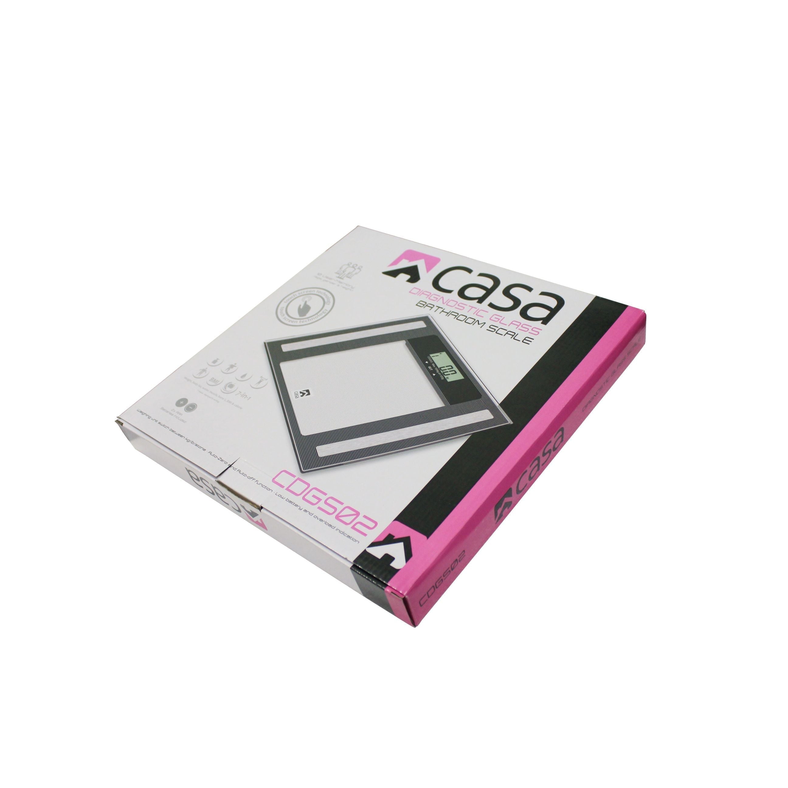 Electronic 7 In 1 Diagnostic Glass Bathroom Scale