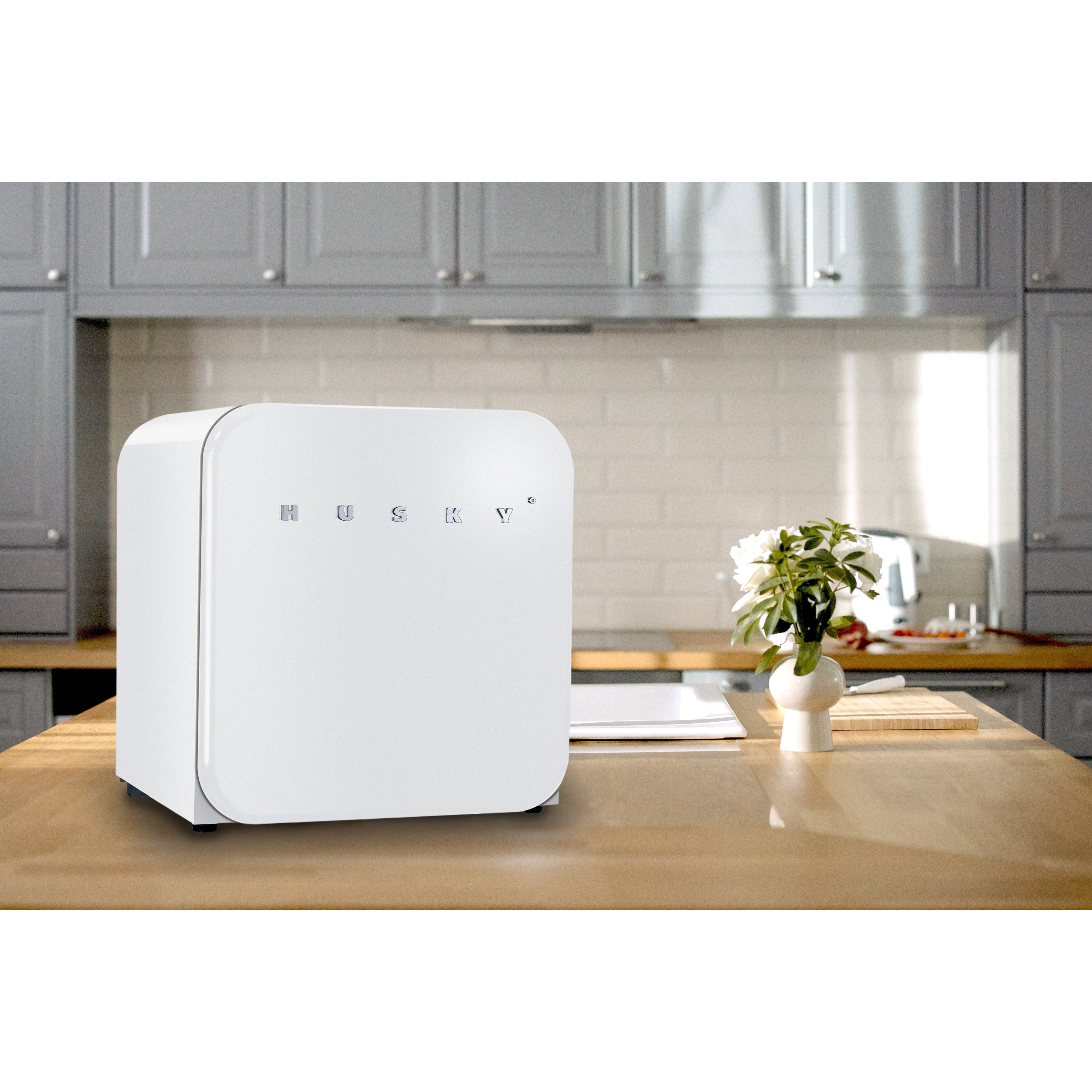 46 L Countertop Retro Fridge ( / White / Black)