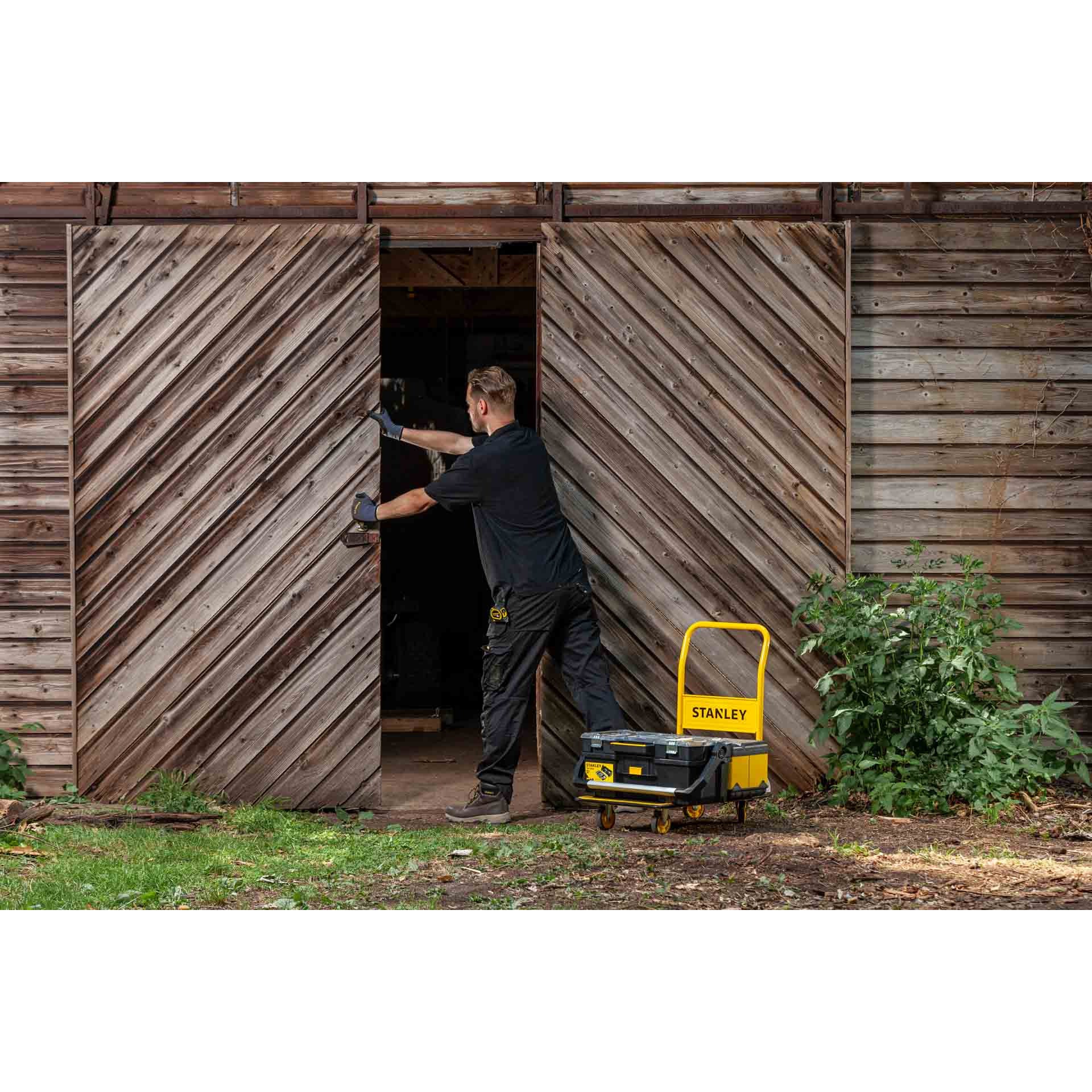 Platform Truck Steel Ball Bearing Wheels 150 Kg Capacity Pc527 L