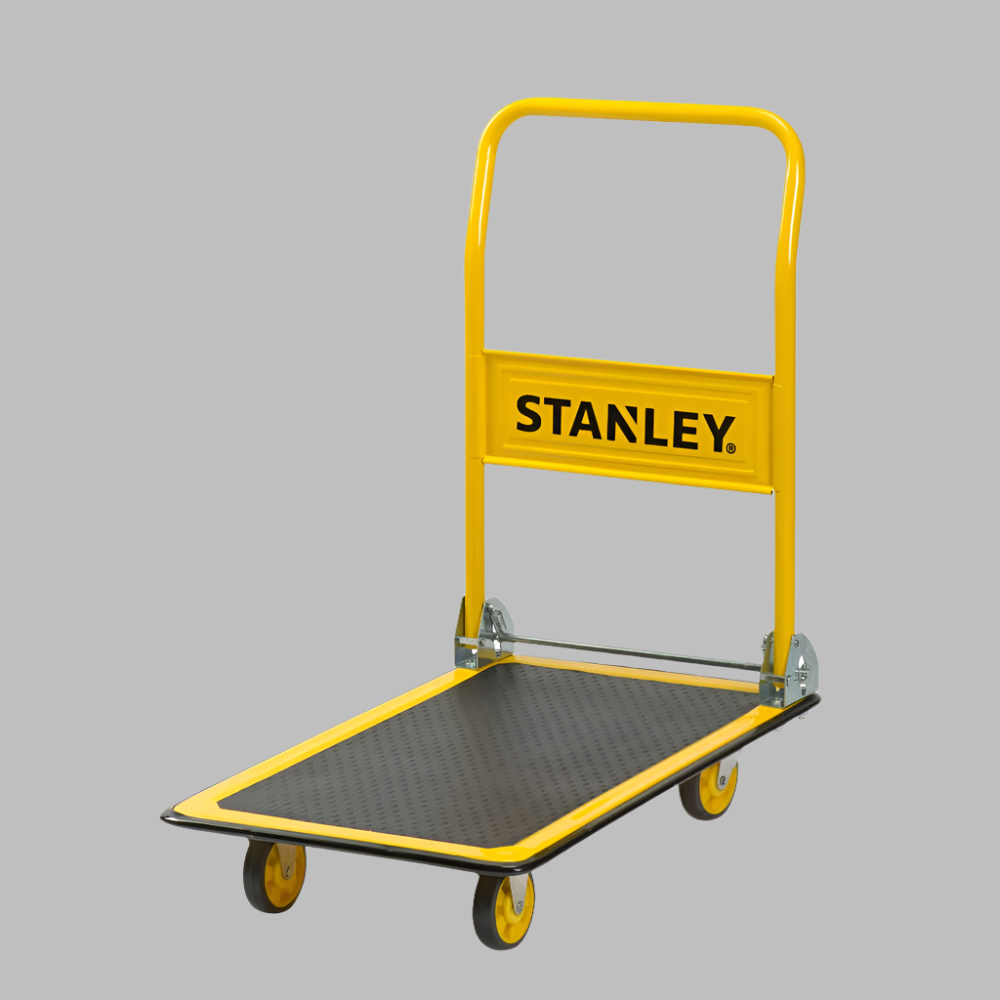 Platform Truck Steel Ball Bearing Wheels 150 Kg Capacity Pc527 L