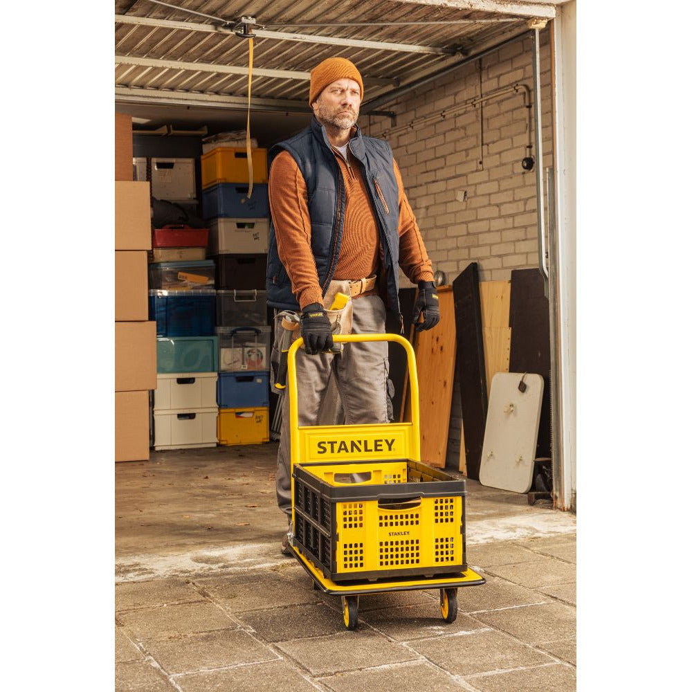 Platform Truck Steel Ball Bearing Wheels 150 Kg Capacity Pc527 L