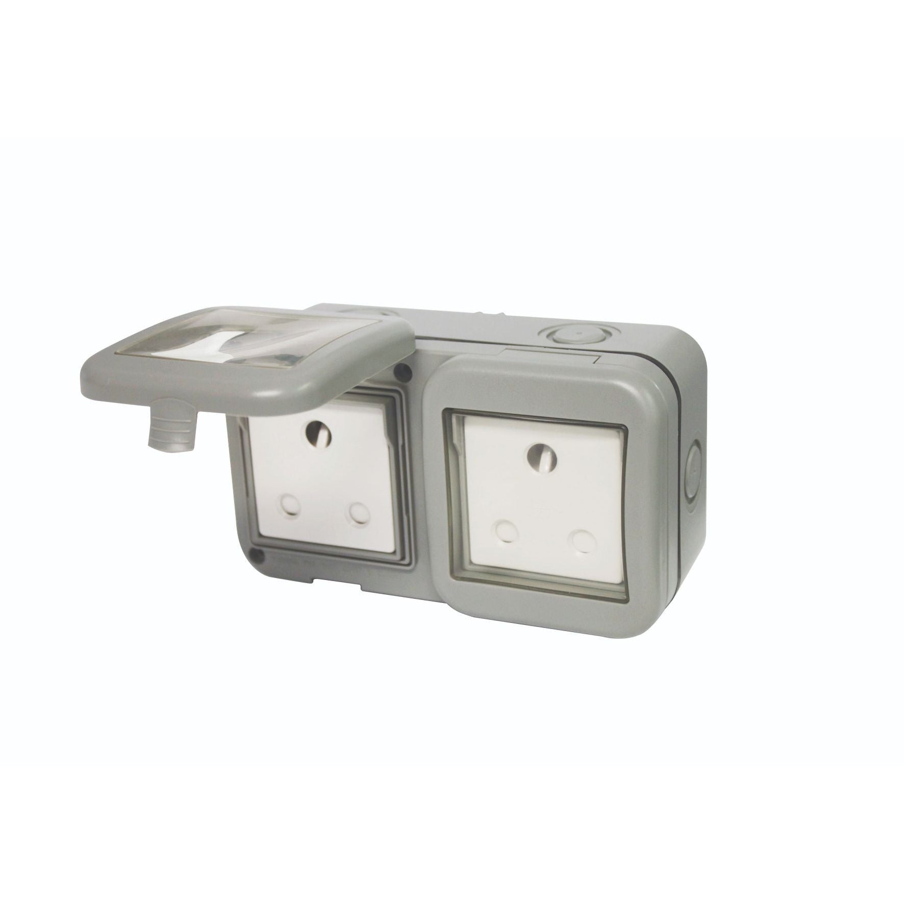 Ip55 Double Unswitched 16 A Sa Outdoor Socket (2 X 3 Pin)