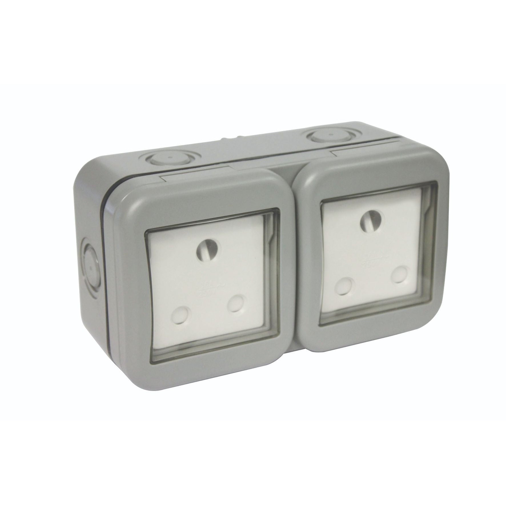 Ip55 Double Unswitched 16 A Sa Outdoor Socket (2 X 3 Pin)