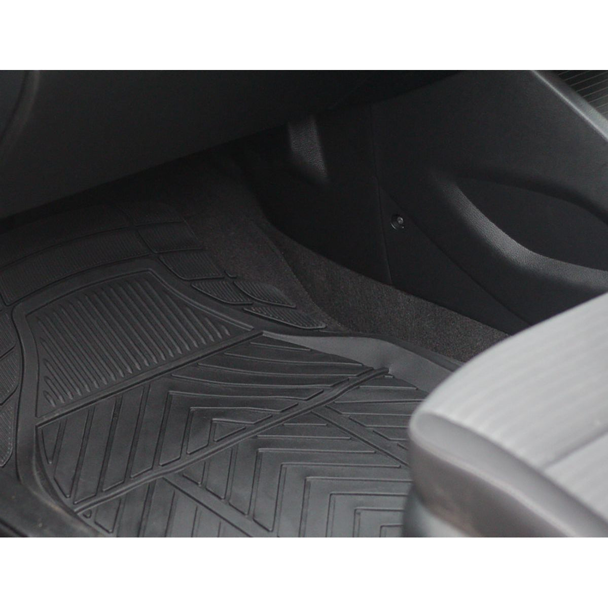 Car Mat 4 Pc Set Deep Trough