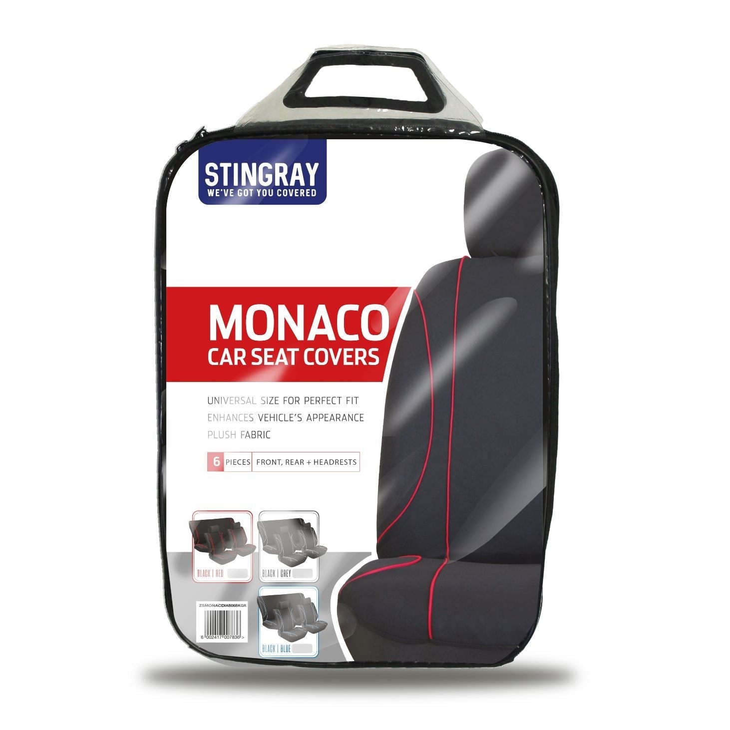 Monaco 6 Pc Car Seat Cover Set