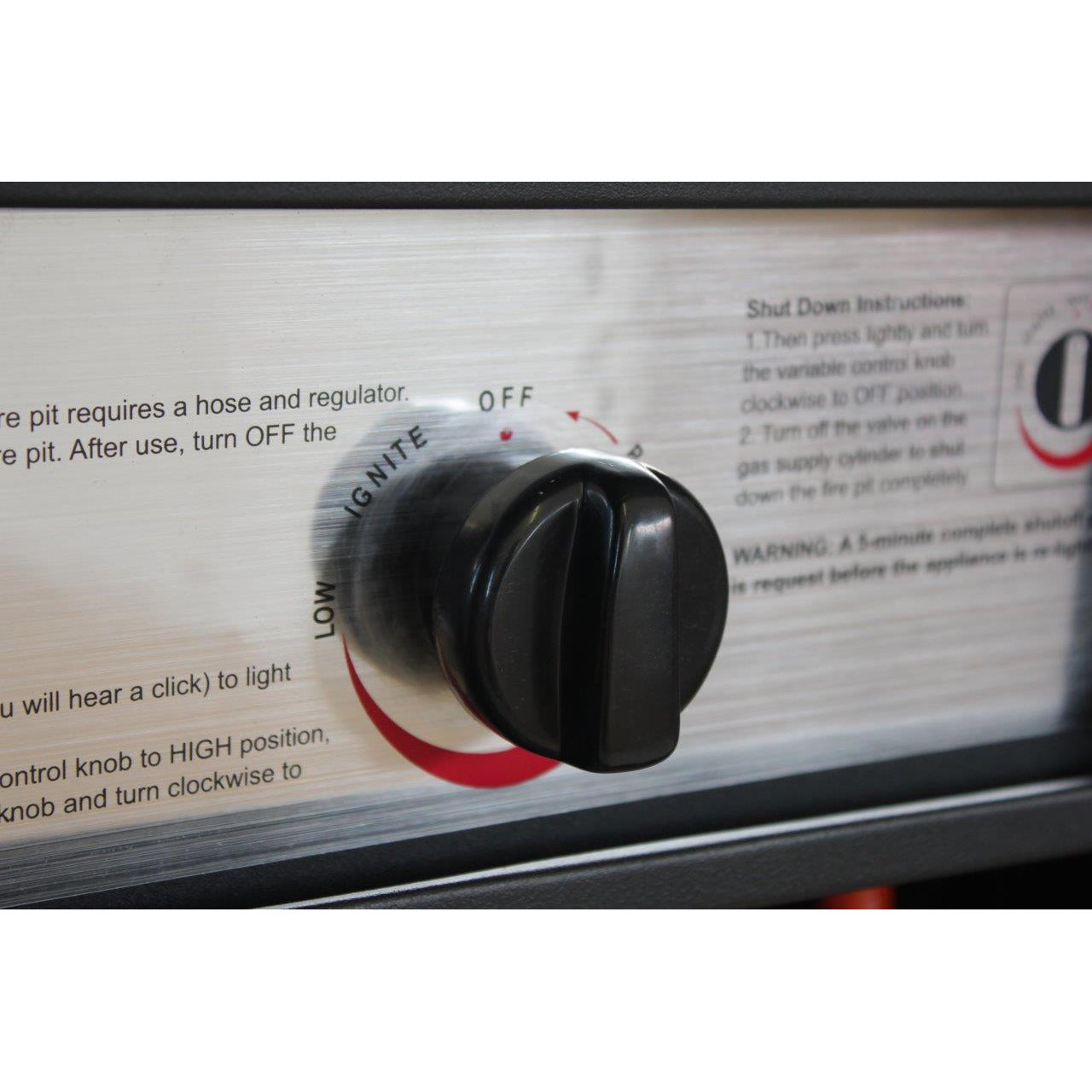 Short Stand Gas Patio Heater Ceramic Log Style