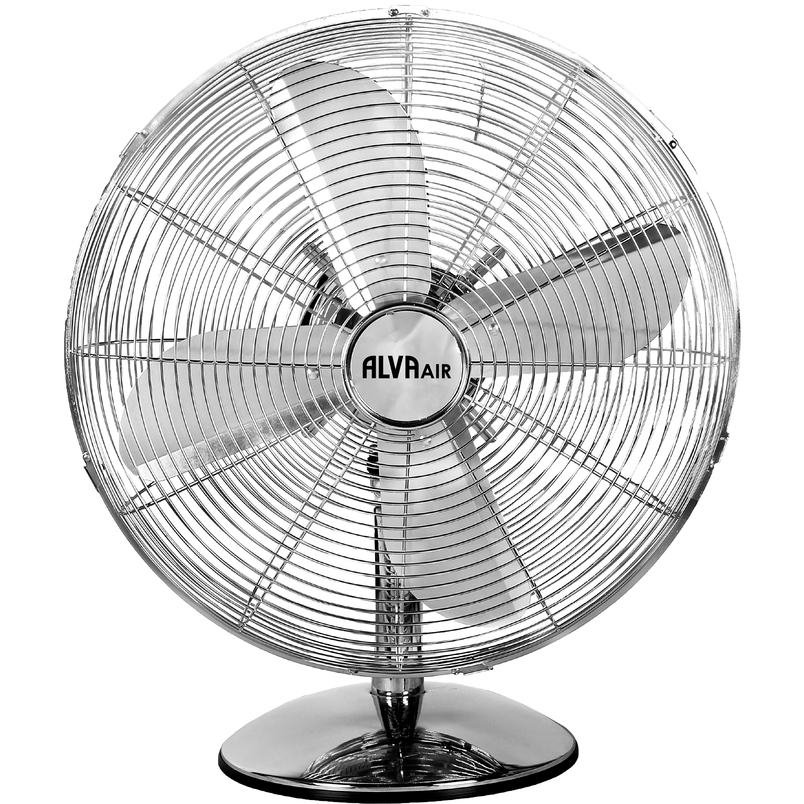 30cm Metal Desk Fan (Chrome)