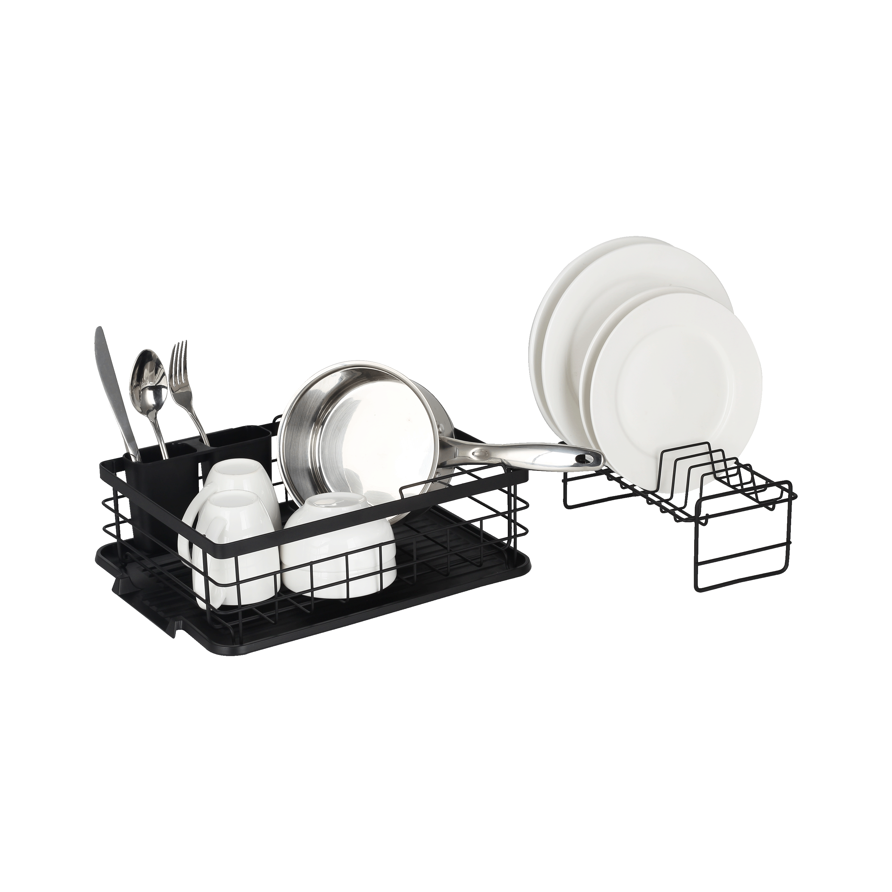 Dish Draining Rack 2 Tier Catania 401 Matt Black
