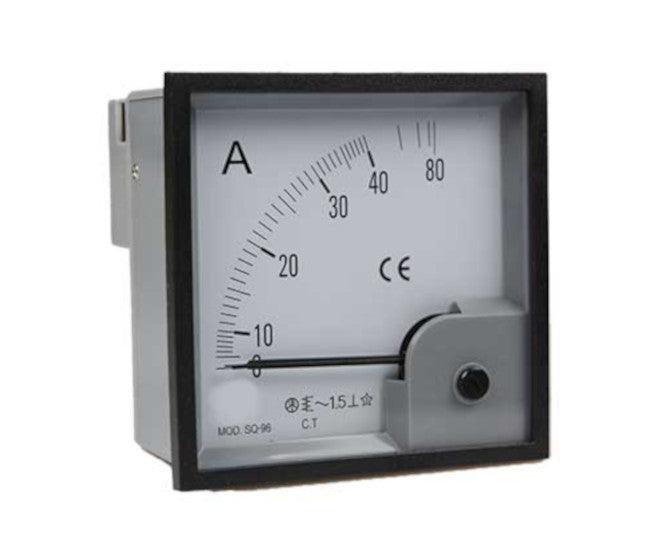 Ammeter 72x72 Direct Reading Scale 40 A Am 72 20/40 A - Livestainable.co.za