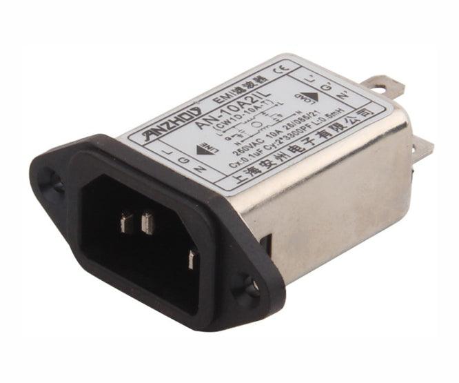 Iec Mains Power Emi Filter 10 A 250 Vac An 10 A2 Il - Livestainable.co.za