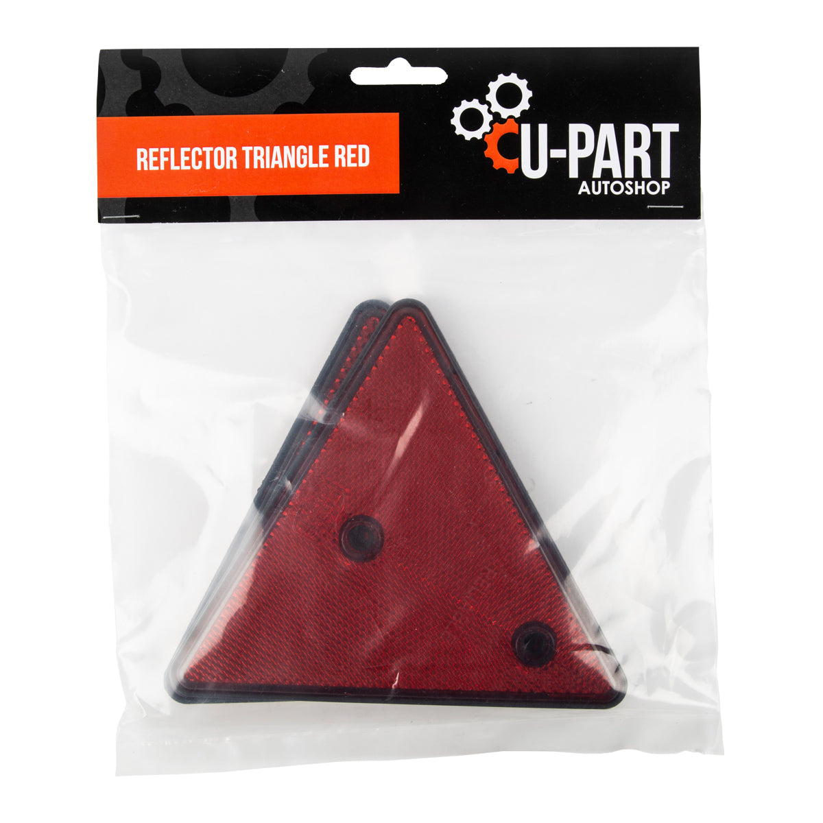 U Part Reflector Triangle Red 150 Mm 2 Pack