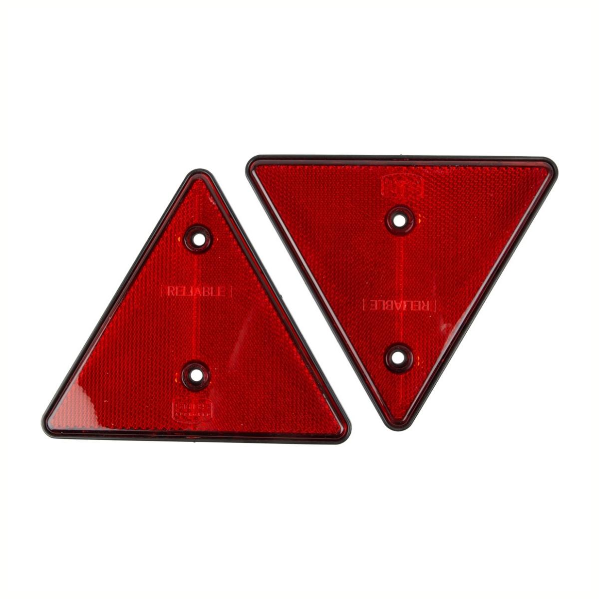 U Part Reflector Triangle Red 150 Mm 2 Pack