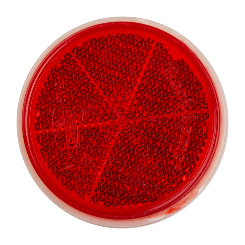 Reflector Round Centre Bolt Red 60 Mm