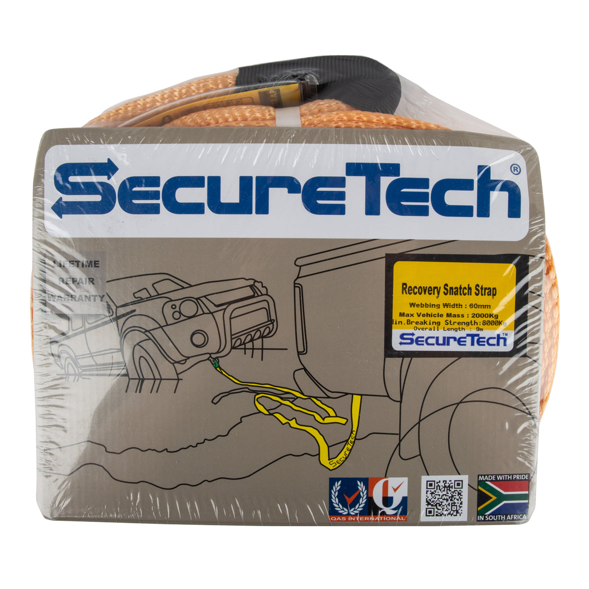 Strap Kinetic Snatch Recovery 60 Mm 9 Mx8 Ton