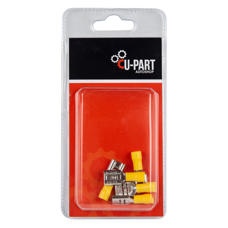 U Part Terminal Yellow Female Rec Push On 4.0 6.0 M