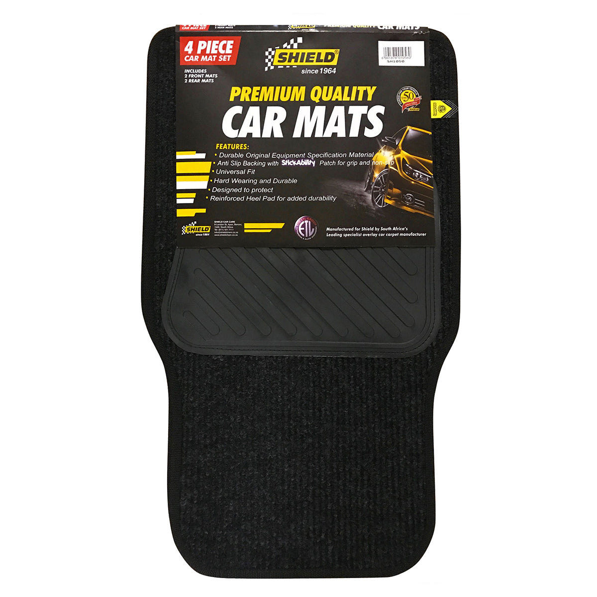 Shield Carpet Univers Promo Ribbed 4 Piece Sh1050