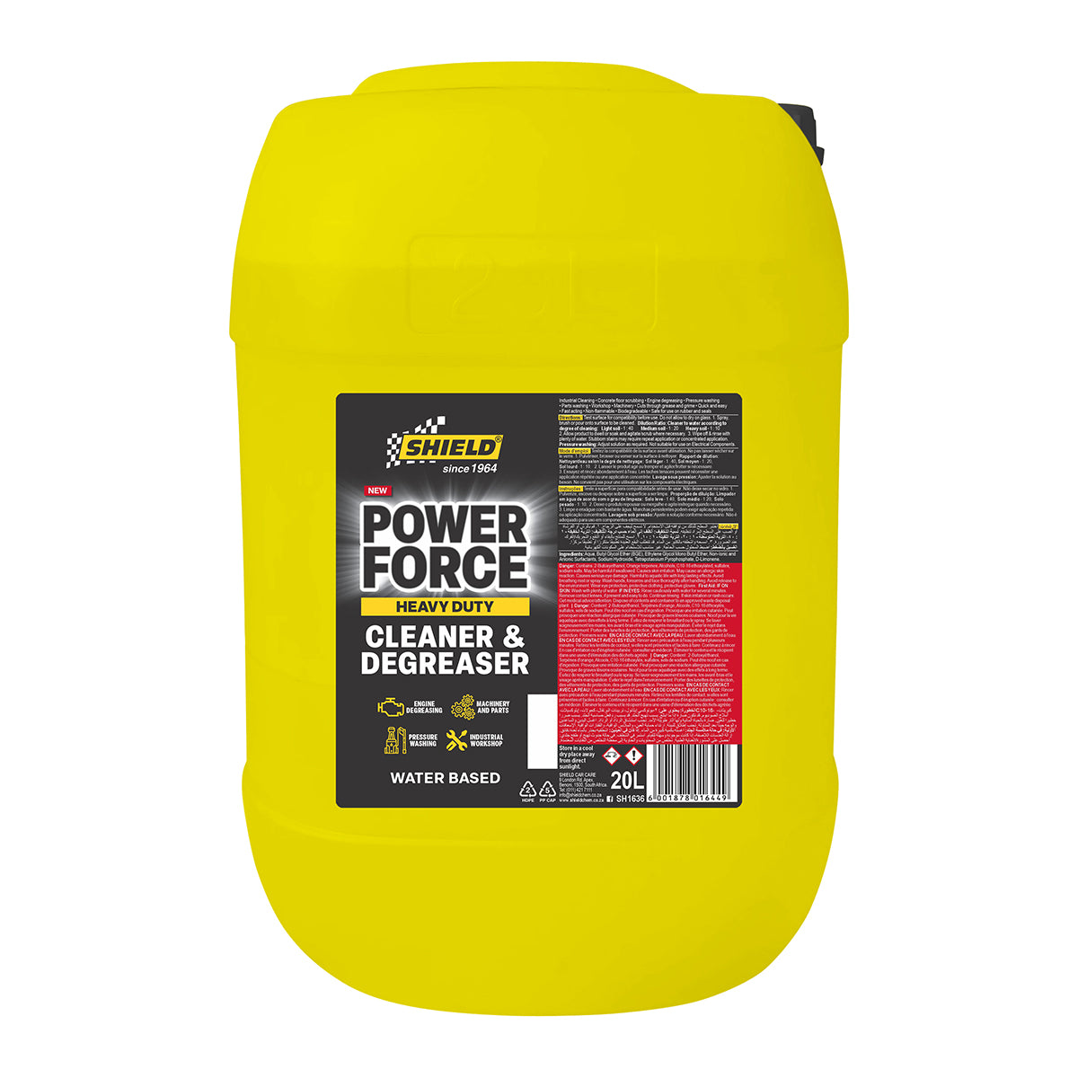 Shield Power Force Heavy Duty Degreaser Sh1636 20 L