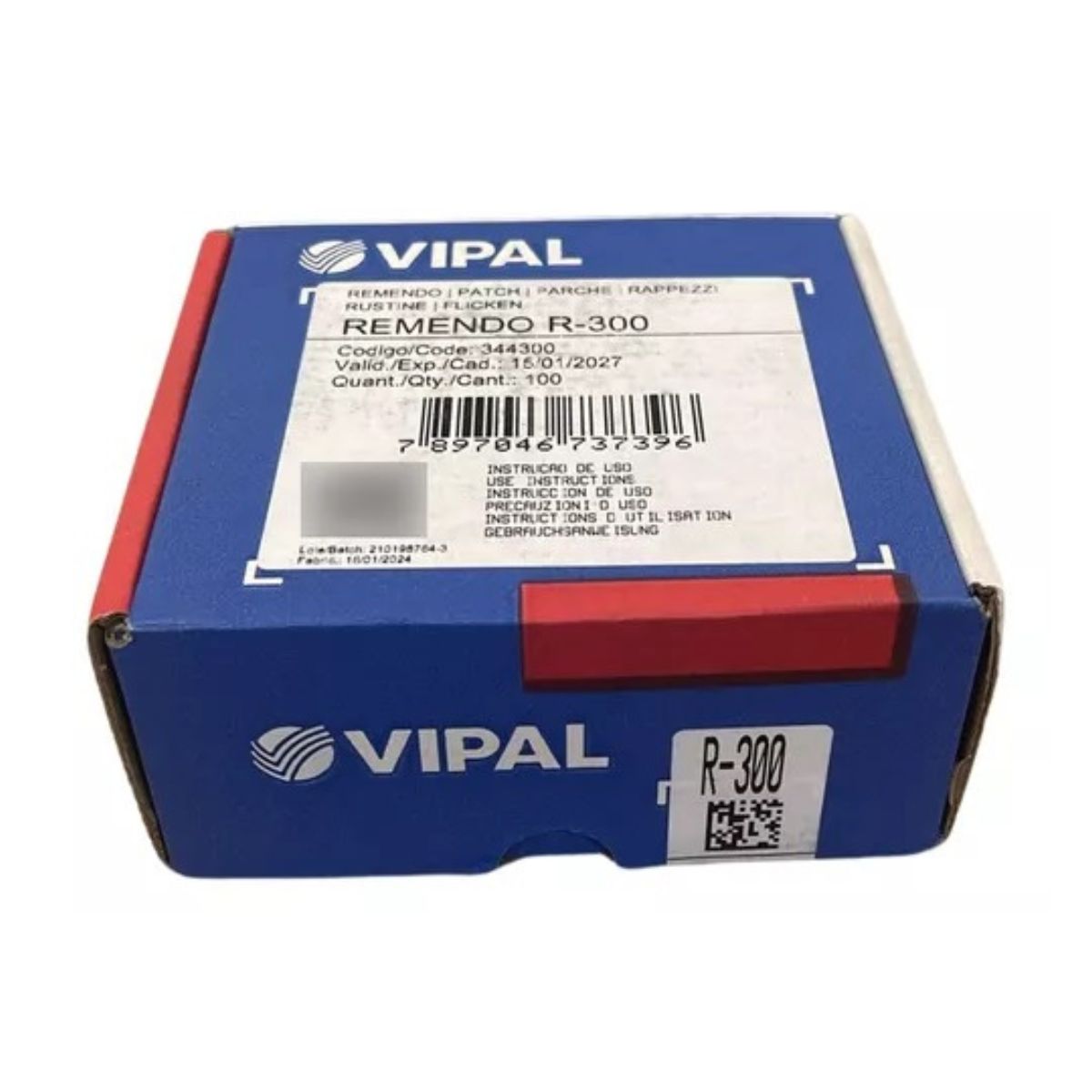 Vipal Oval Tube Patch 75 X40 Mm Price Each 25 P/Box