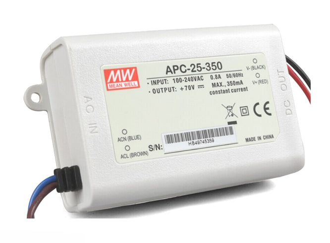 Power Supply Enc Led C.C. I=220 O=25 70 V 350m A Apc 25 350