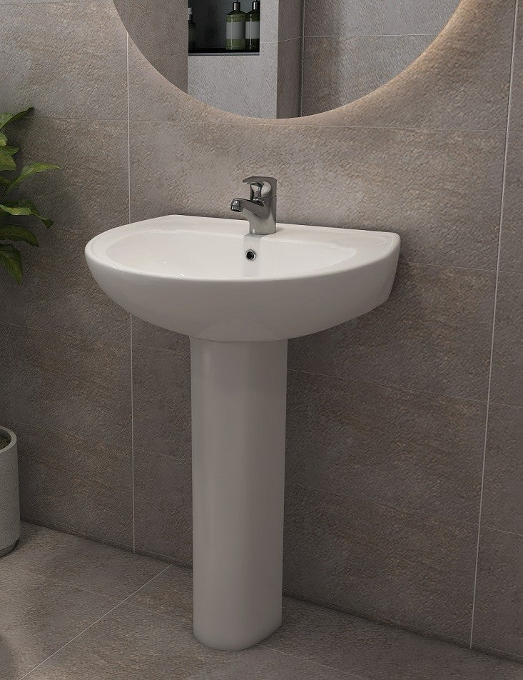 Lecico Atlas Basin 50cm Pp Atlas Full Pedestal Combo