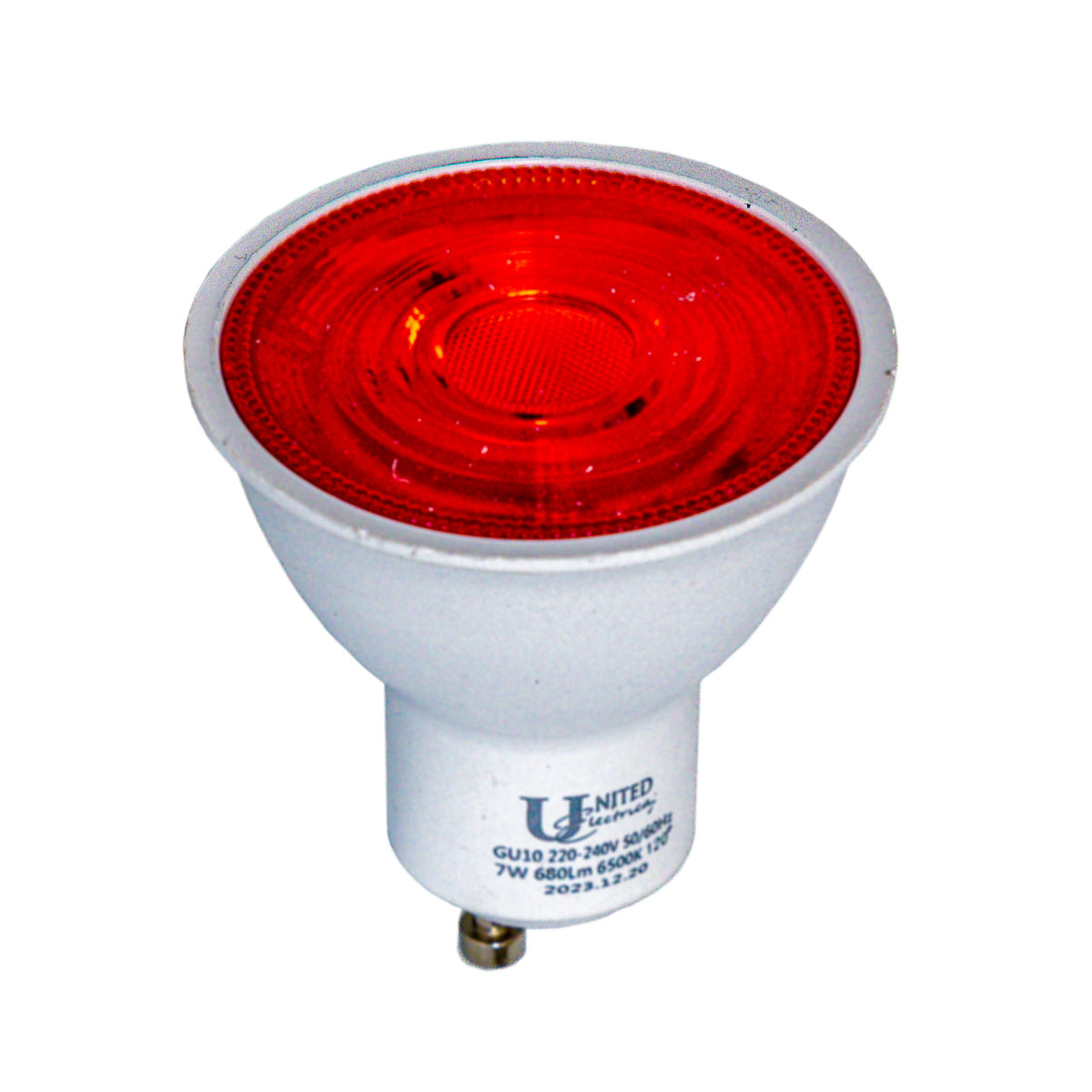 United Electrical Downlight Led Gu10 Red 7 W