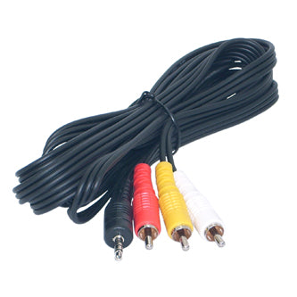 Lead Stereo Rca To 4 Pole 3.5mm 3m Long Av14196