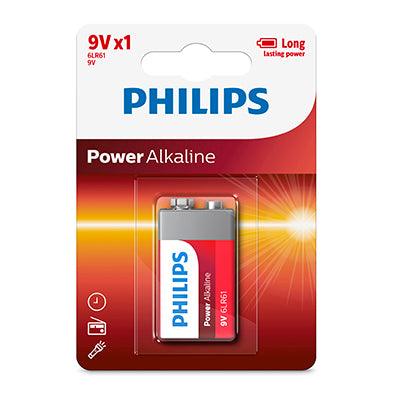 Philips Power Alkaline 6 Lr61 Battery 9 V 1 Pack - Livestainable.co.za