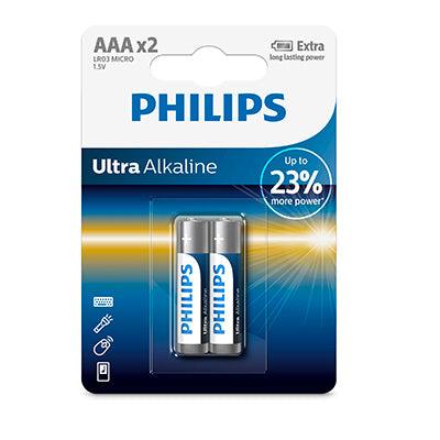 Philips Ultra Alkaline Aaa Batteries 1.5 V 2 Pack - Livestainable.co.za