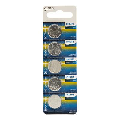 Philips Cr2025 Lithium Coin Battery 3 V 5 Blister - Livestainable.co.za