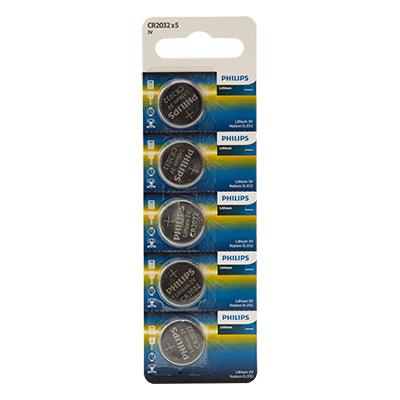 Philips Cr2032 Lithium Coin Battery 3 V 5 Blister - Livestainable.co.za