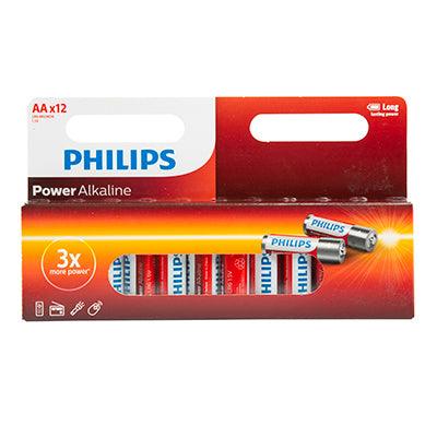 Philips Power Alkaline Aa 12 Window Pack - Livestainable.co.za