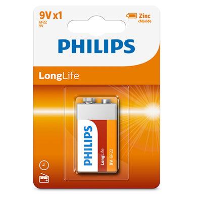 Philips Longlife Zinc Batteries 9 V 1 Pack - Livestainable.co.za