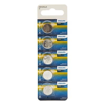 Philips Cr1616 Lithium Coin Battery 3 V 5 Blister - Livestainable.co.za