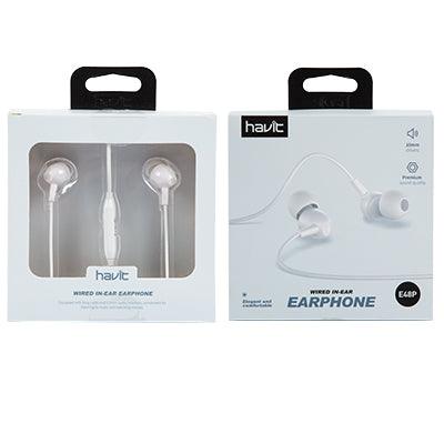 Havit Earphone Wired White - Livestainable.co.za