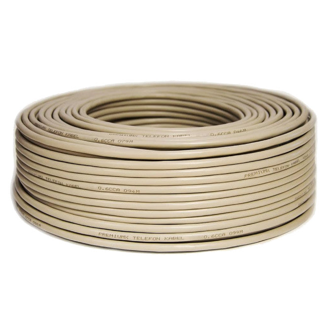 Round Modular Cable Ivory 10 Way 305m/Reel Awg26 A10