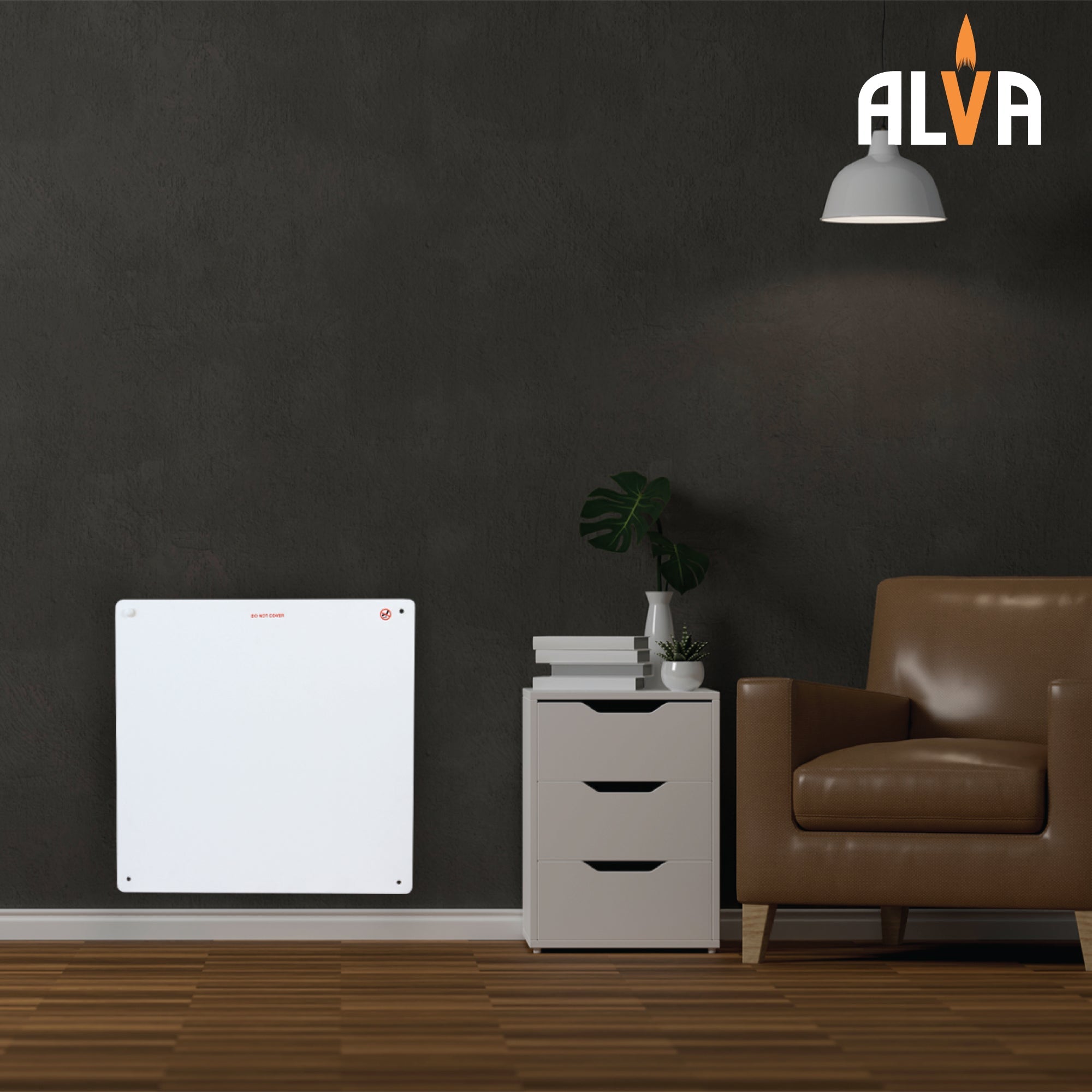 Wall Panel Electric Heater 60x60cm Infrared