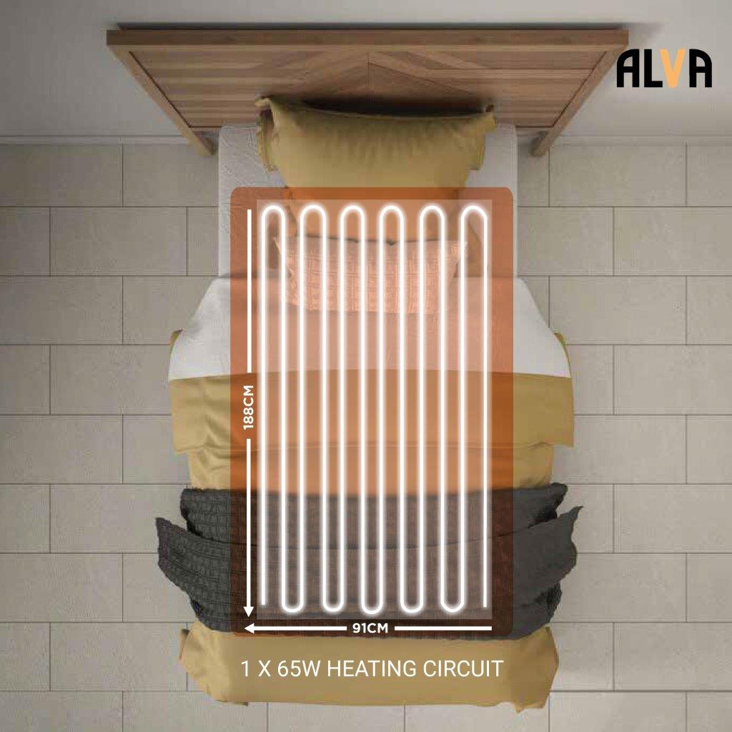 Mink Fleece Electric Fitted Blankets (Alva)