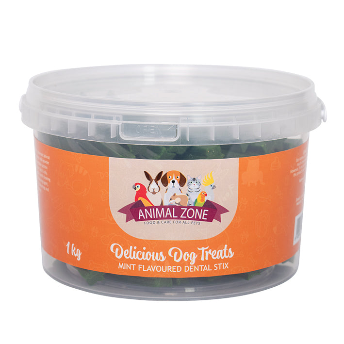 Semi Moist Dog Treats – Mint Dental Stix 1kg