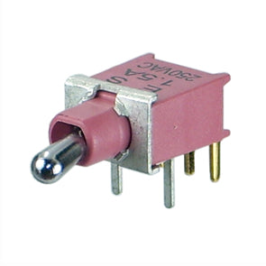 Mini Toggle Switch Spdt R/A Pcb 5 Pin B070 Btv