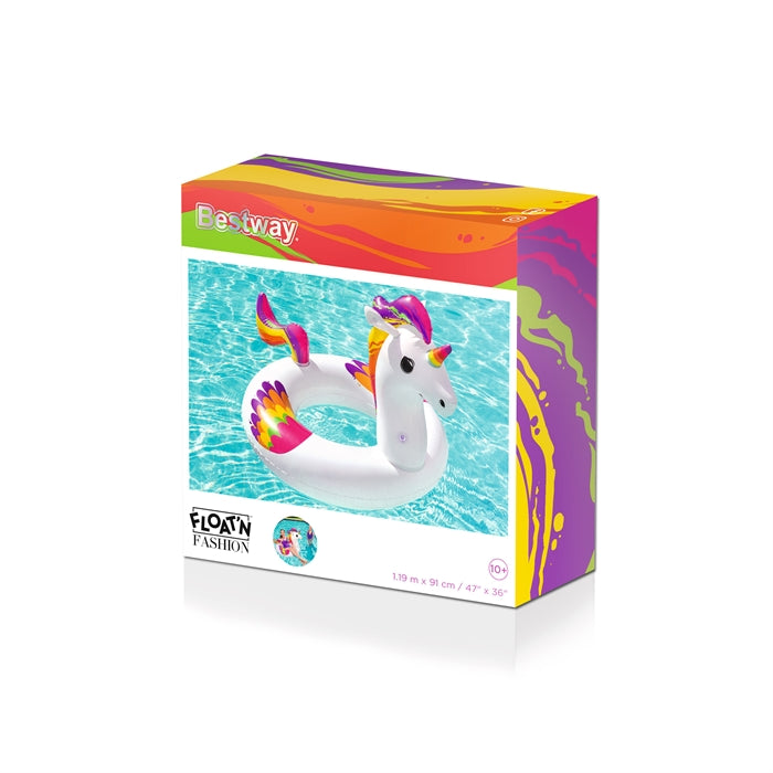 Bestway 119cm X 91cm Fantasy Unicorn Swim Ring