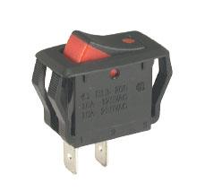 Rocker Switch Spst 31x18 Bk Rd D B10145 - Livestainable.co.za