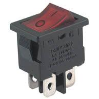 Rocker Switch Mini Dpst 13x19 Ill Red 5 A 250 V B1151 Red - Livestainable.co.za