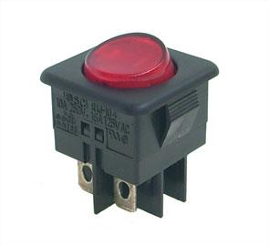 Rocker Switch Illum Dpst 16 A 25x25mm B1293 Red - Livestainable.co.za