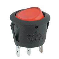 Round Rocker Switch 240 Vac 6 A Red Spst Illuminated B1294 Rd *A* - Livestainable.co.za