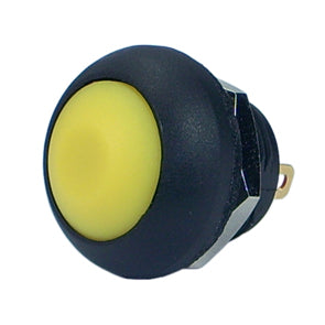 M12 P/Button Switch N.O. Spst Yellow Ip67 Ds 12 B Yellow